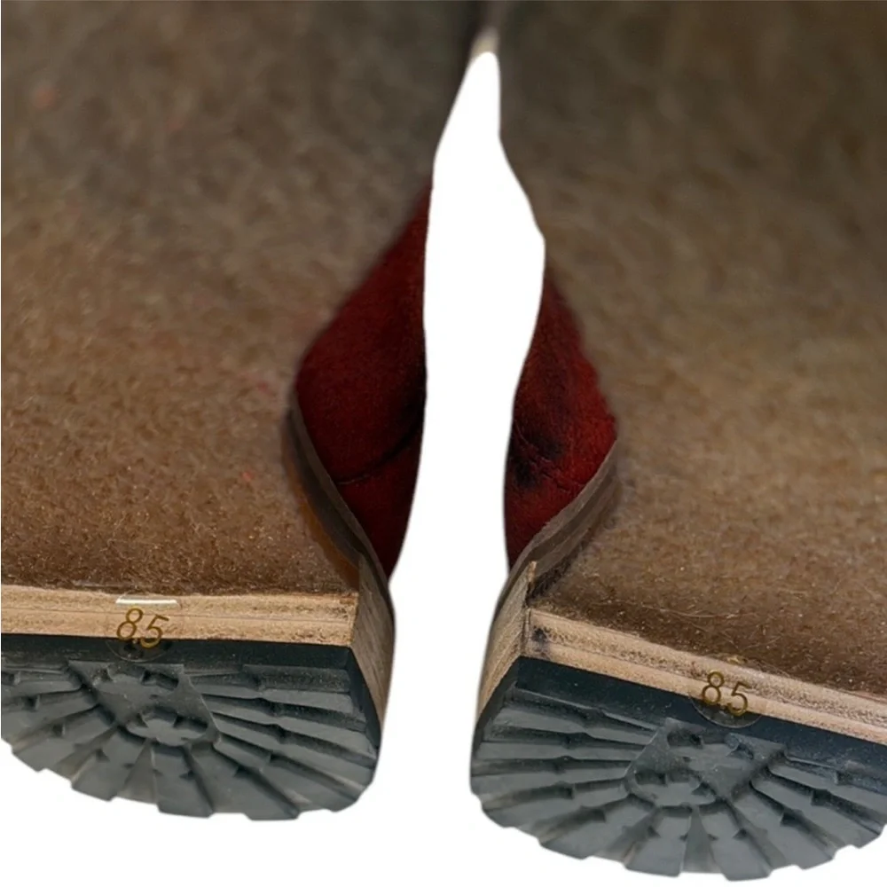 Anthropologie Matt Bernson Leather Cowboy Boots Crimson Size 8.5 EUC - Picture 9 of 9